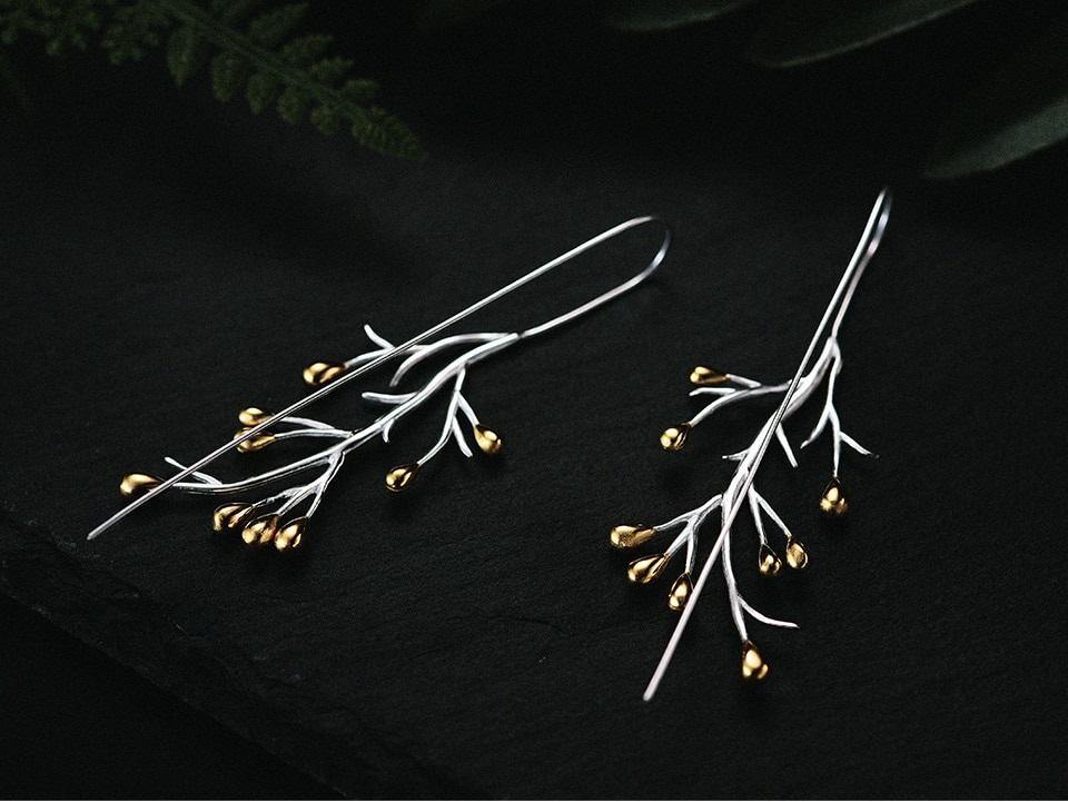 Handmade Tree fashion Drop Earrings