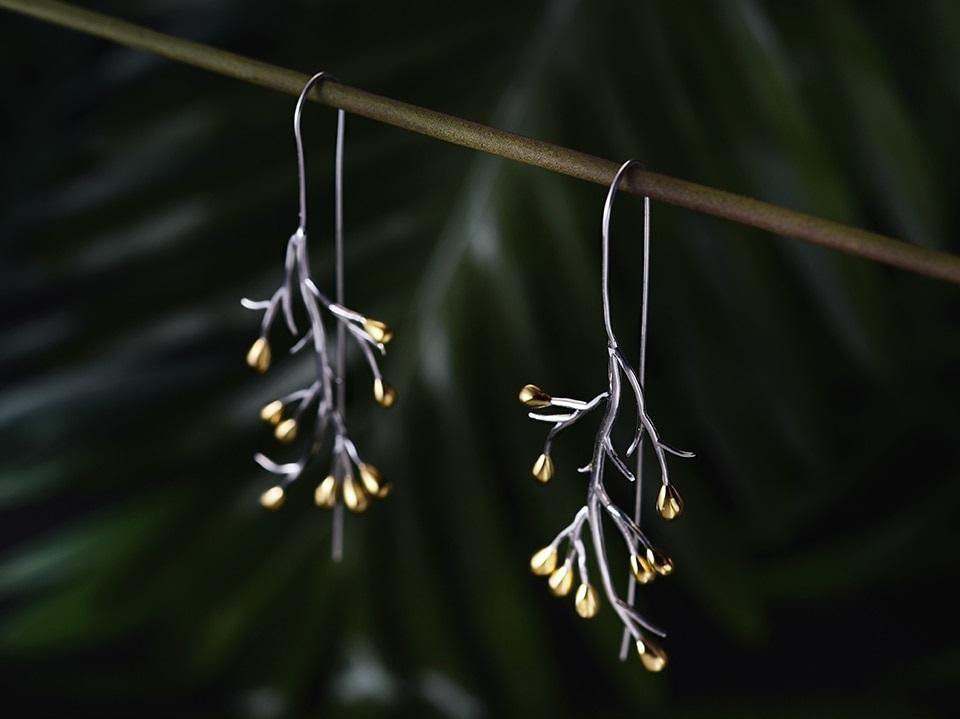 Handmade Tree fashion Drop Earrings