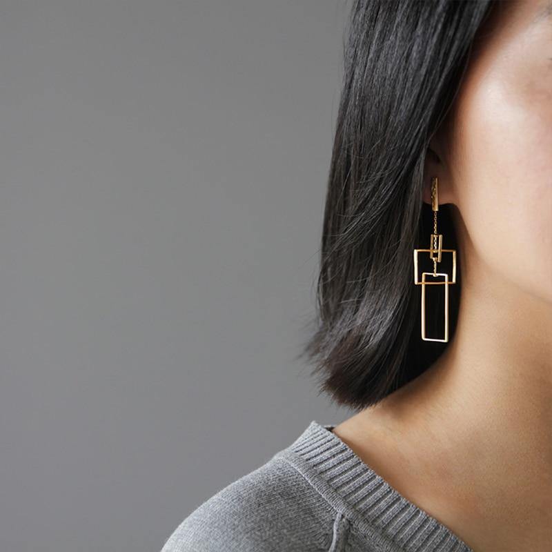 Geometric Design Earrings