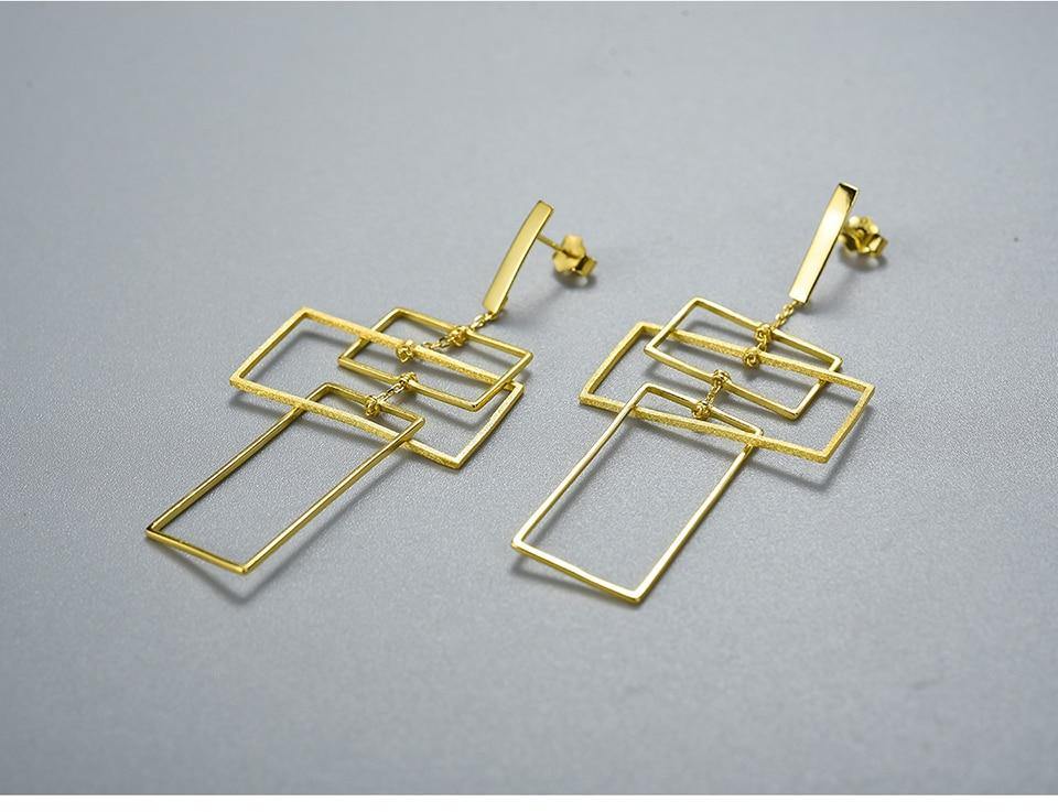 Geometric Design Earrings