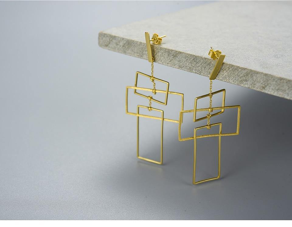 Geometric Design Earrings